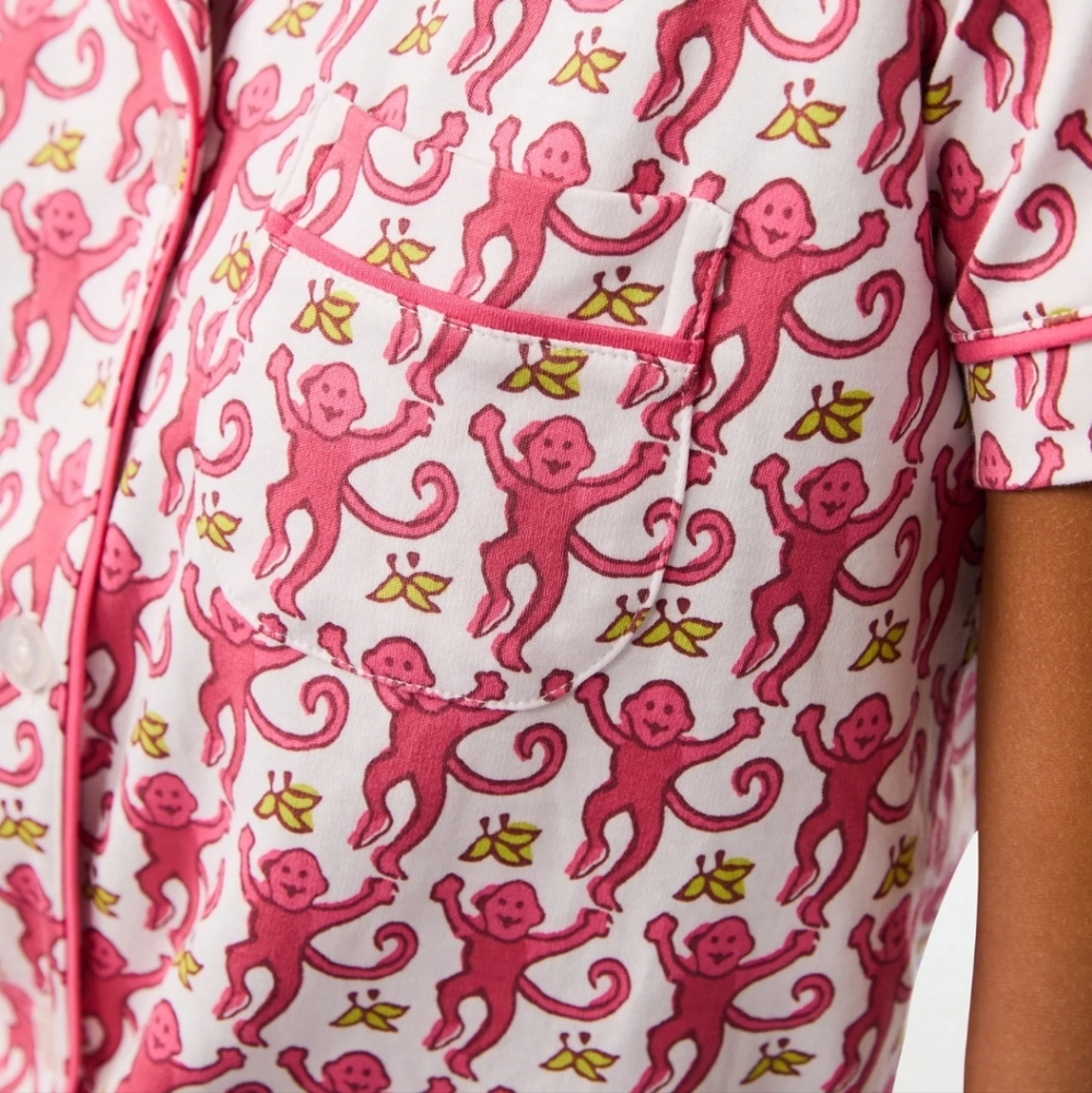 Roller Rabbit Pink and White Button Down Shirt - Picture 3 of 6